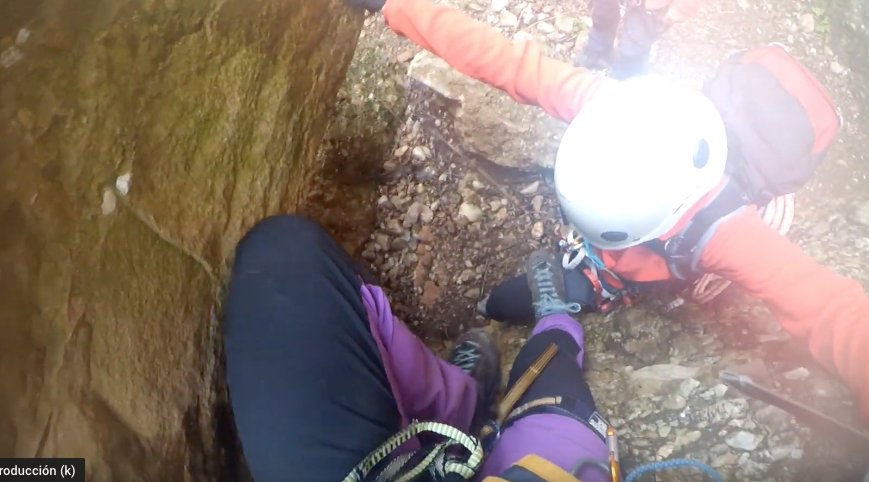 clot dels cargols ferrata del lloro pou de la portella montserrat