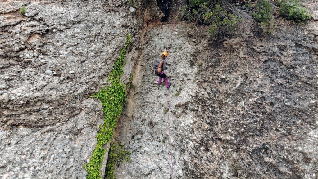 clot dels cargols ferrata del lloro pou de la portella montserrat