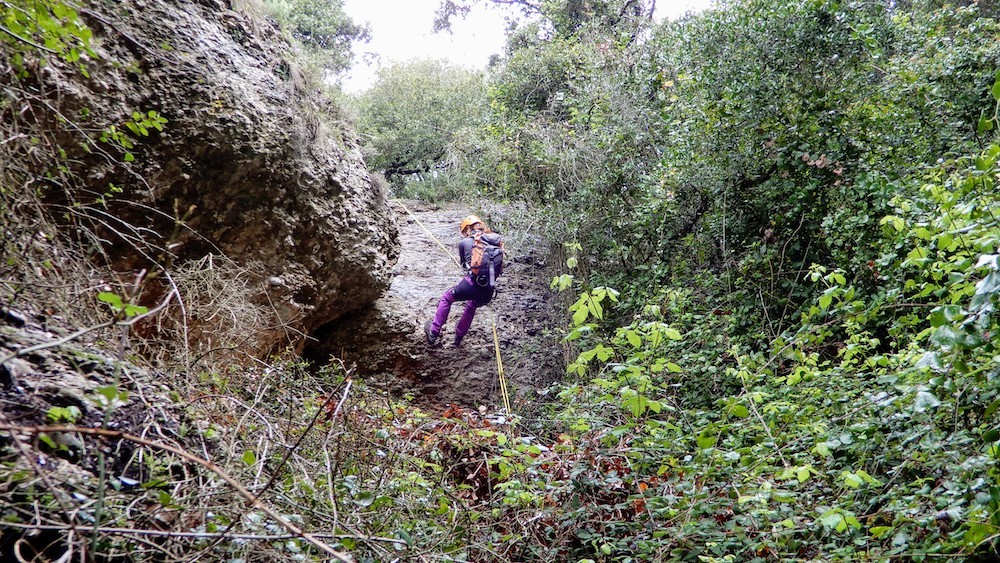 clot dels cargols ferrata del lloro pou de la portella montserrat