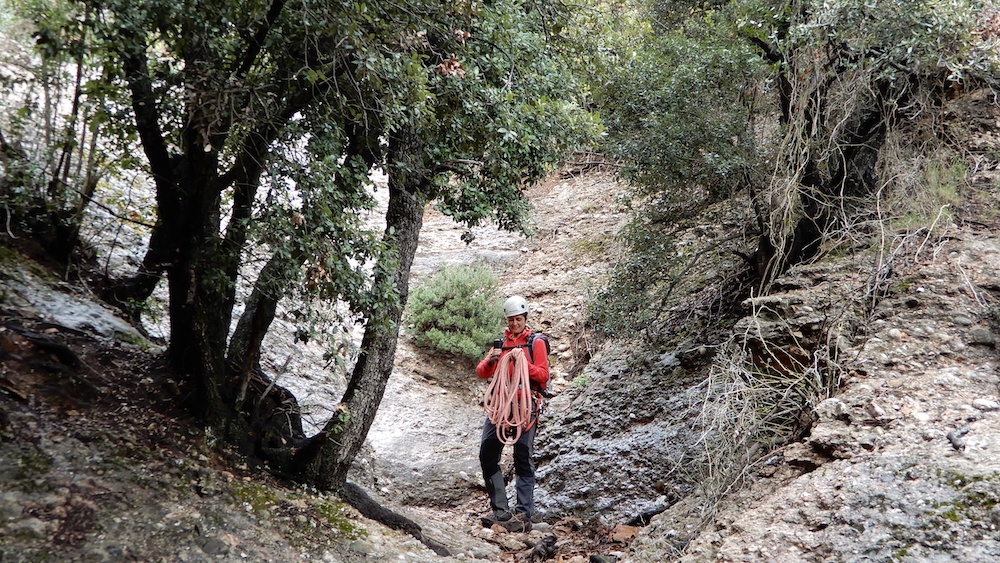 clot dels cargols ferrata del lloro pou de la portella montserrat