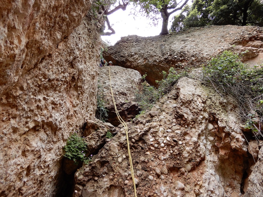 clot dels cargols ferrata del lloro pou de la portella montserrat