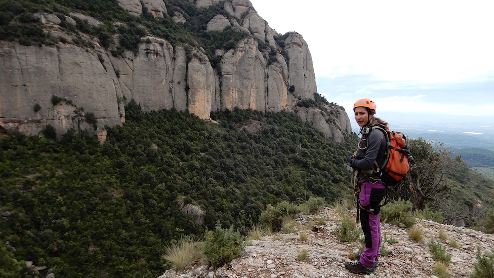 clot dels cargols ferrata del lloro pou de la portella montserrat