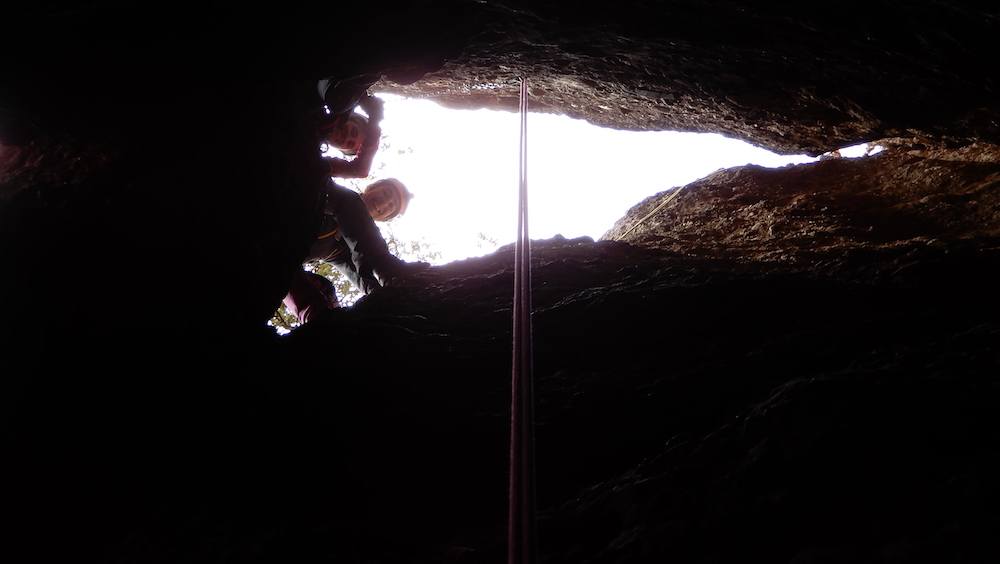 clot dels cargols ferrata del lloro pou de la portella montserrat