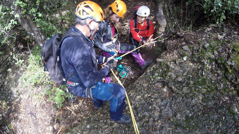 clot dels cargols ferrata del lloro pou de la portella montserrat