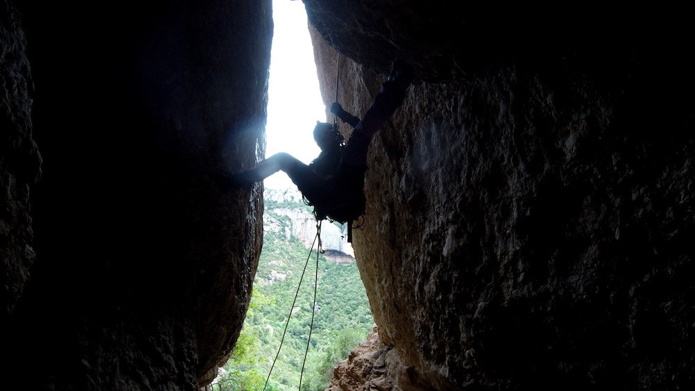 clot dels cargols ferrata del lloro pou de la portella montserrat