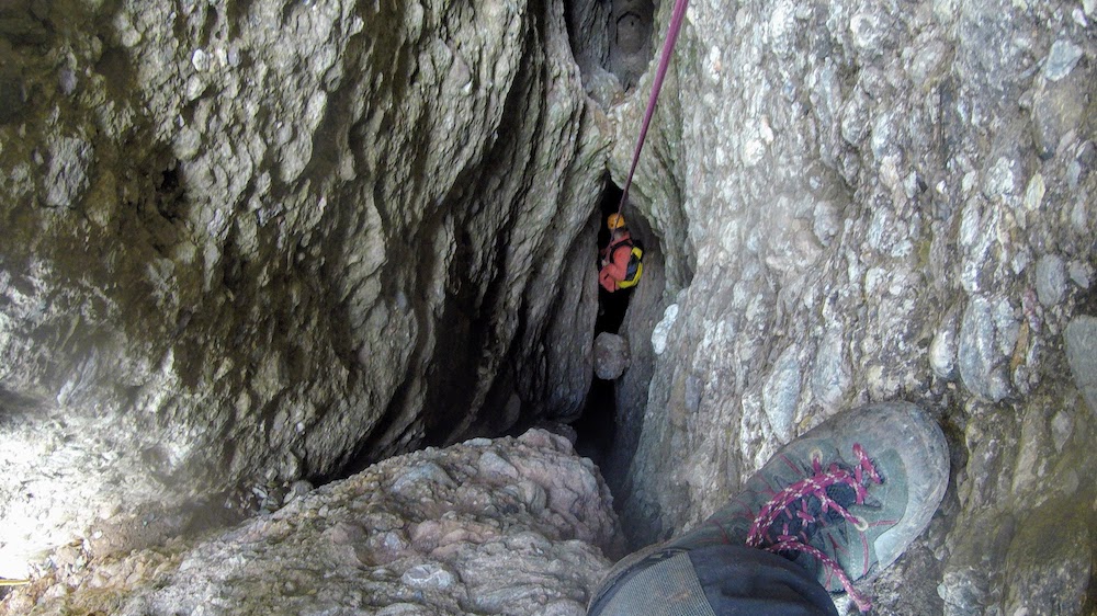 clot dels cargols ferrata del lloro pou de la portella montserrat