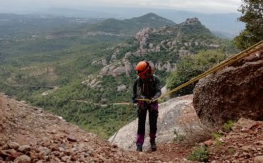 clot dels cargols ferrata del lloro pou de la portella montserrat