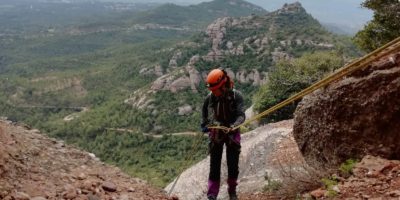 clot dels cargols ferrata del lloro pou de la portella montserrat