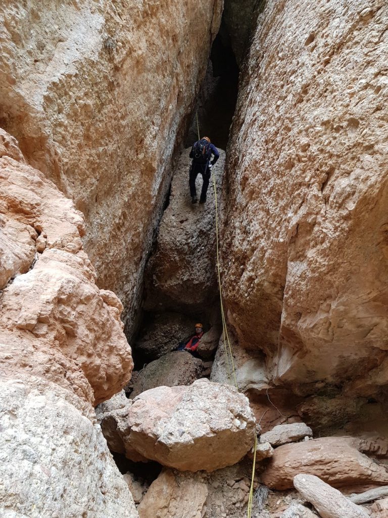 clot dels cargols ferrata del lloro pou de la portella montserrat