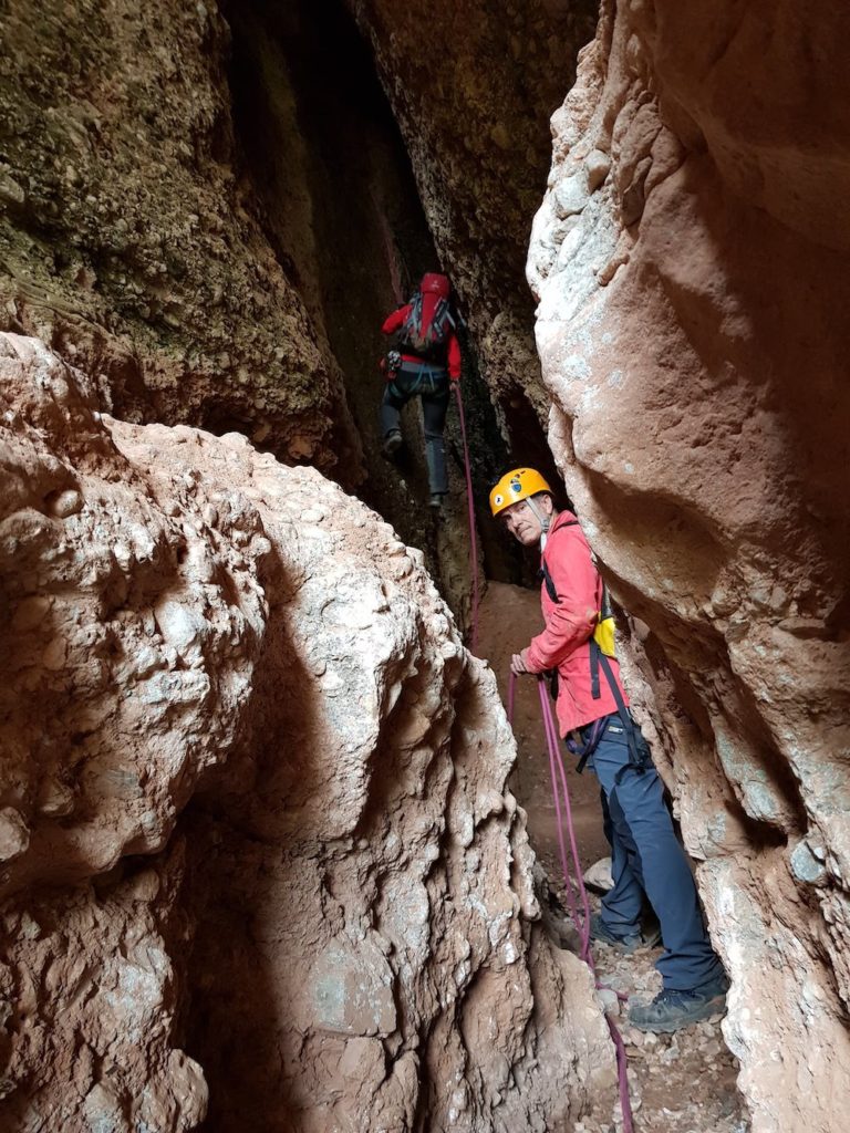 clot dels cargols ferrata del lloro pou de la portella montserrat